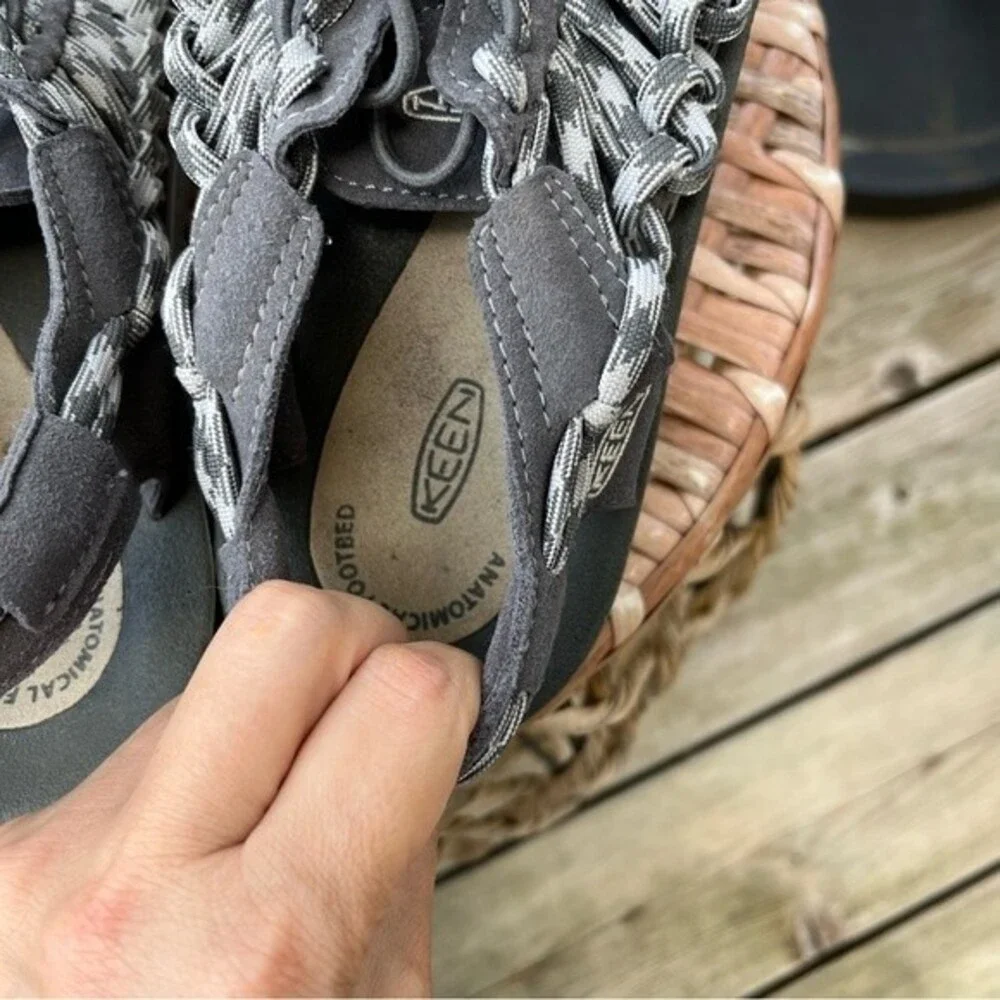 Keen UNEEK Men's Two-Cord Water Sandal in Magnet/Vapor Gray 8.5